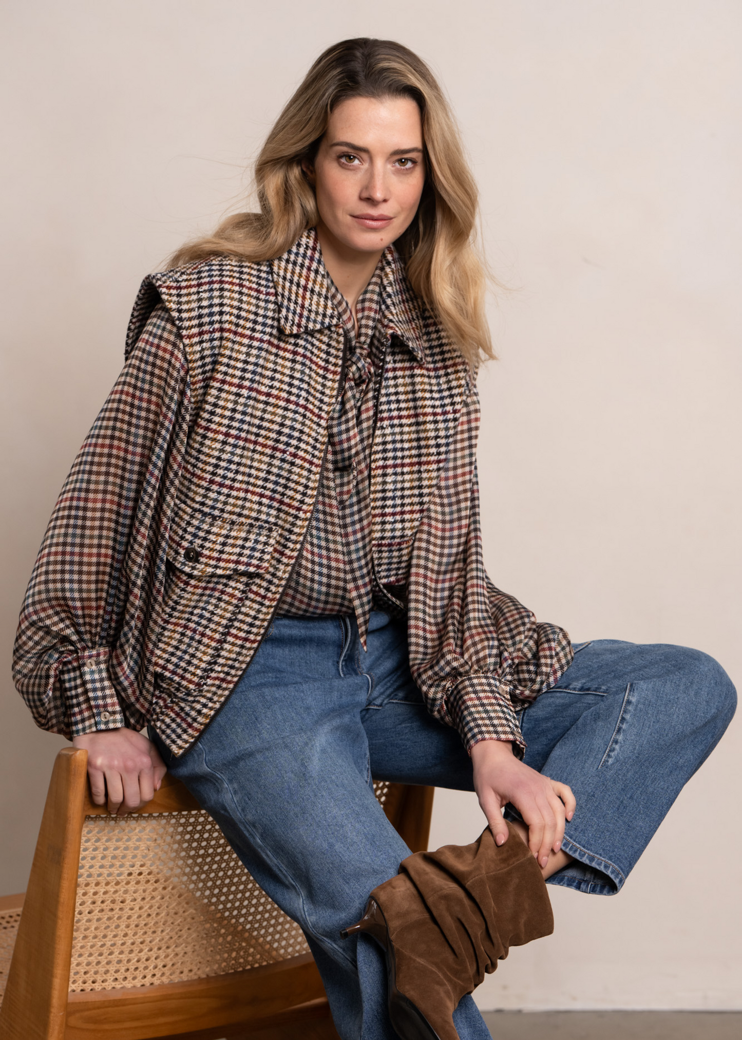 Ivanna Blouse - Multi Check