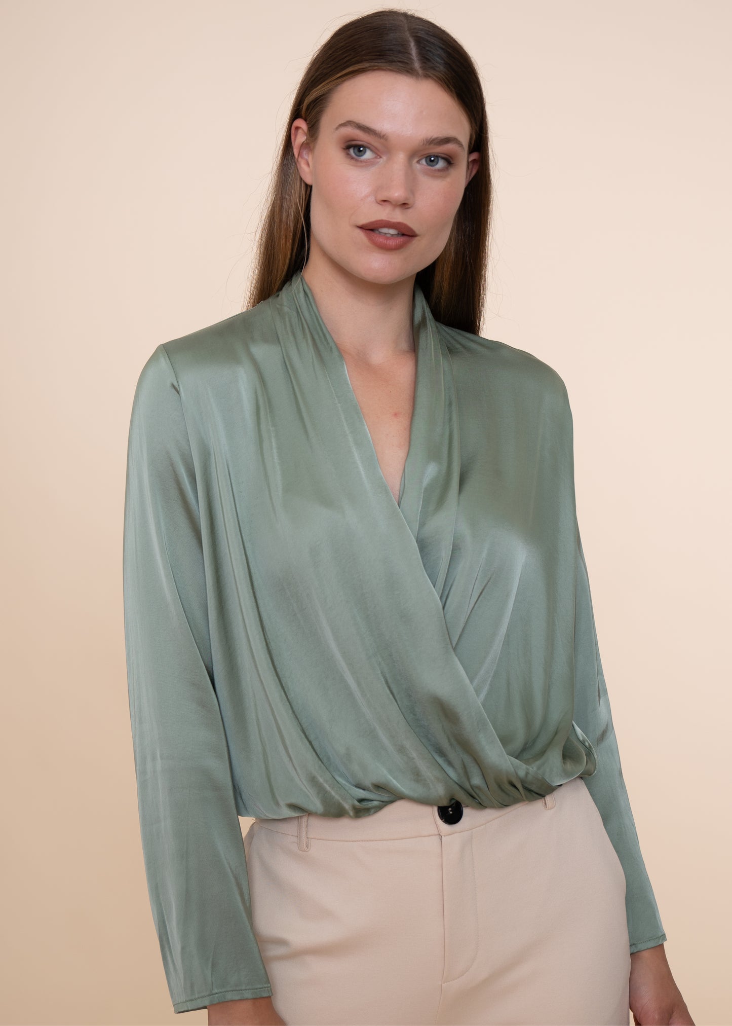 Eben Blouse Stone Green