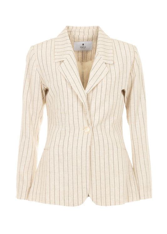 Falaise Blazer Natural Pinstripe