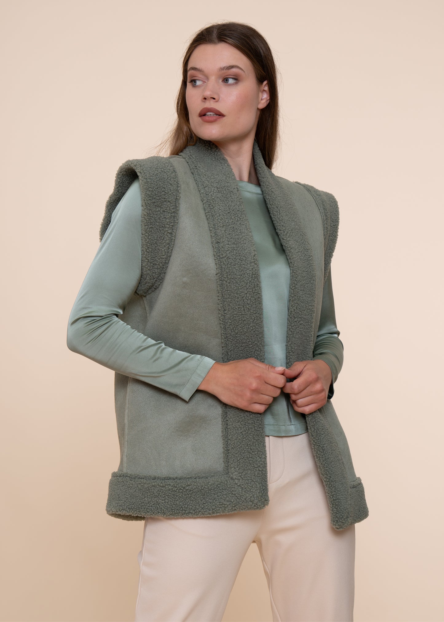 Alpes Gilet Stone Green