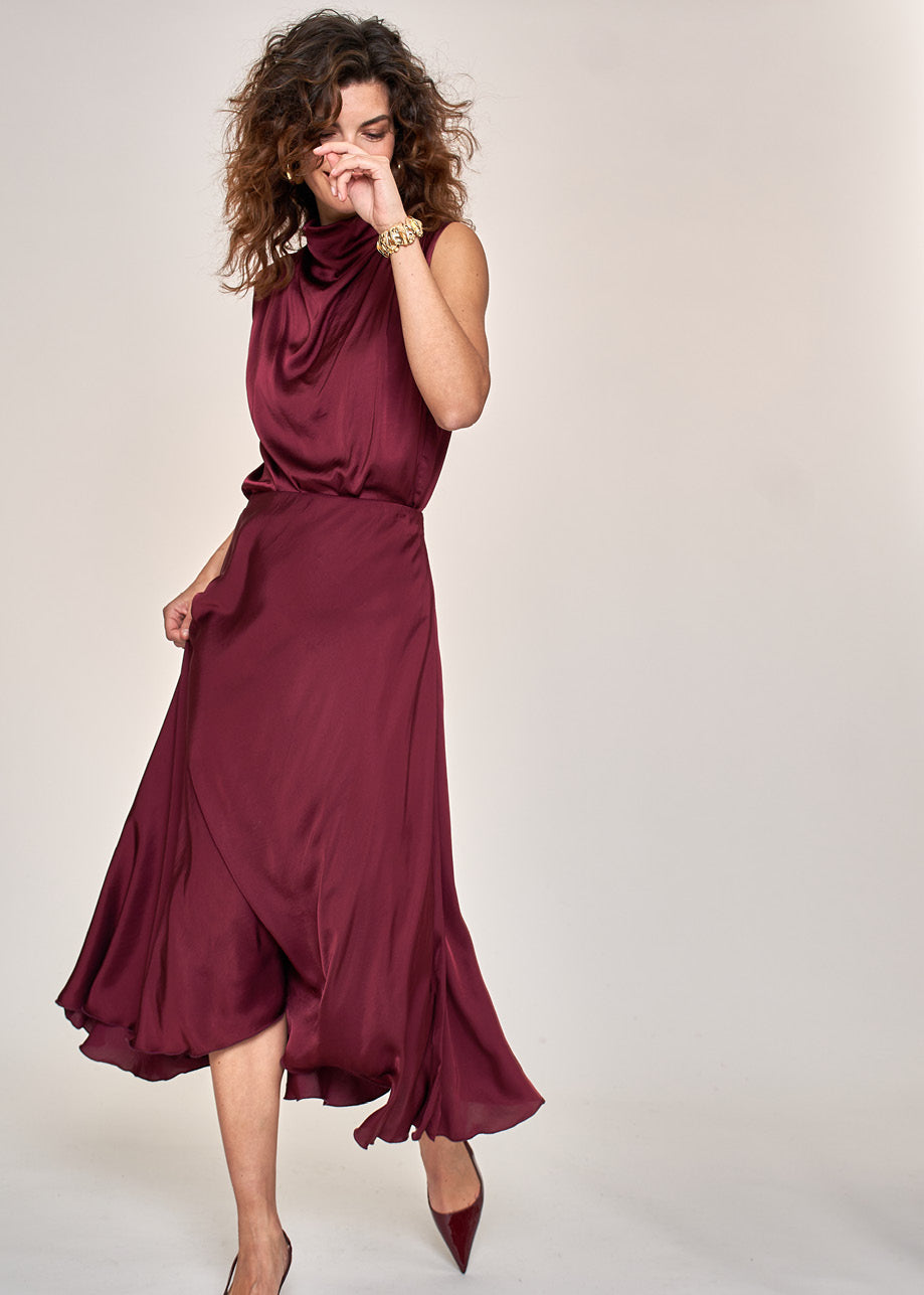Flach Skirt Burgundy