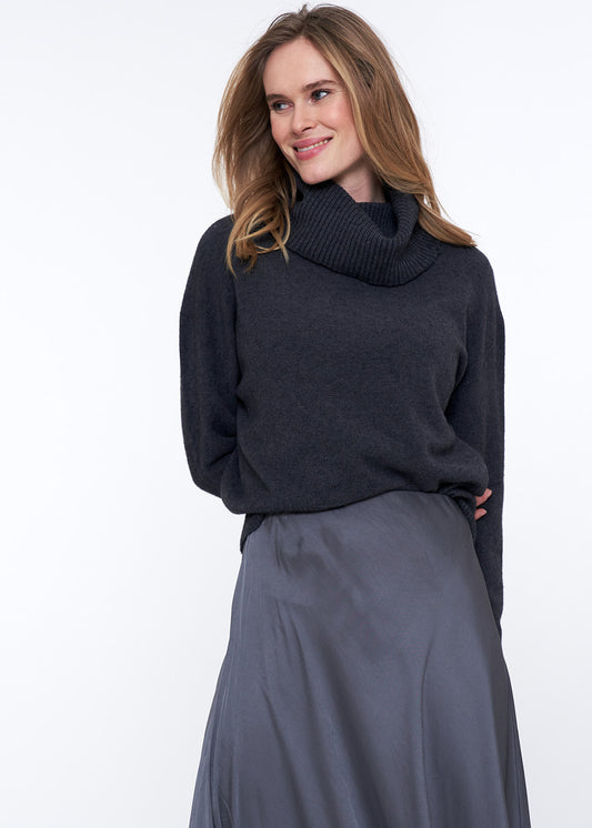 Collie Long sleeve top Anthracite Mel