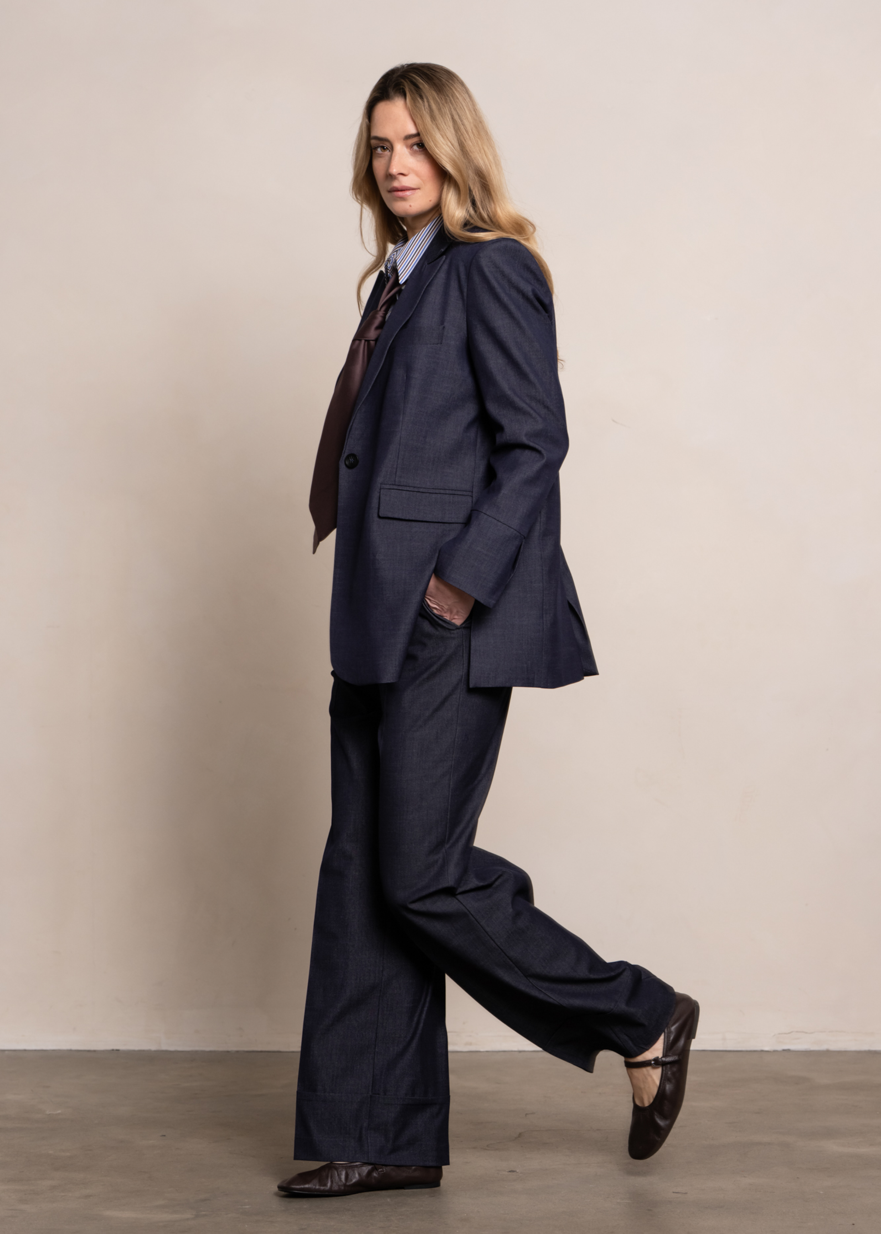 Astrid Blazer - Denim Blue