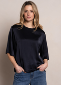 Jacky Short Sleeve - Blauwzwart