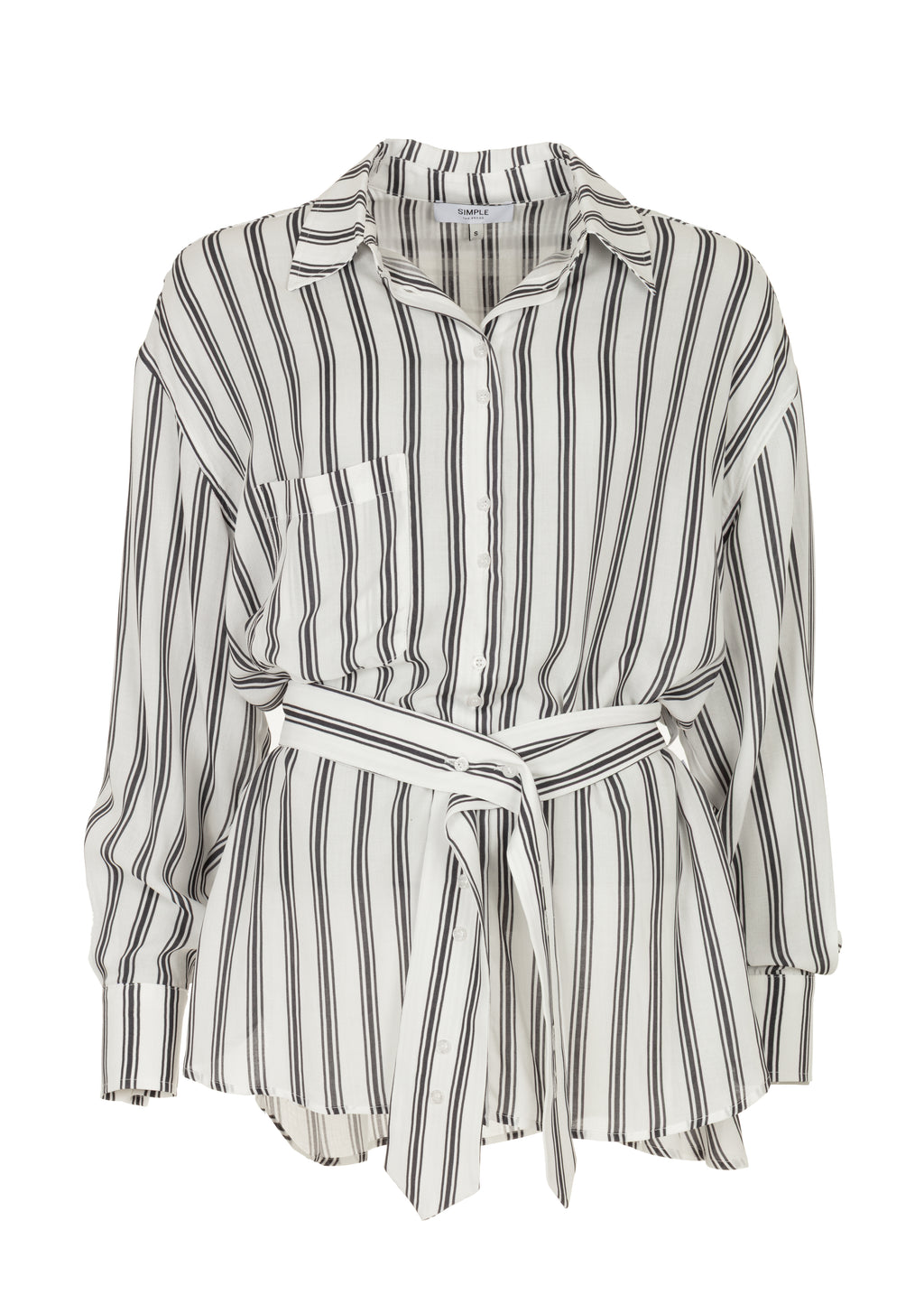 Jaydin Blouse - Egret Stripe