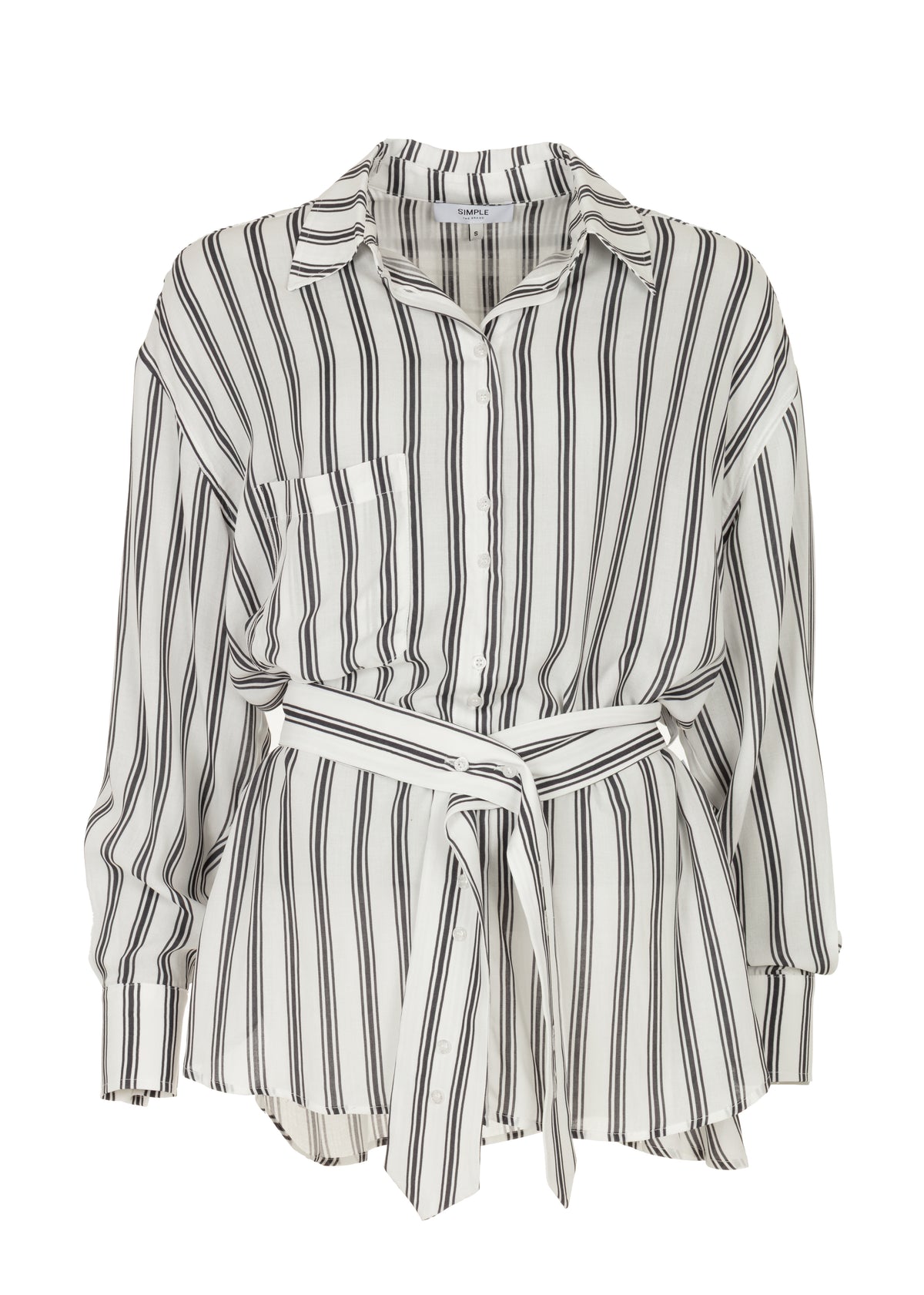 Jaydin Blouse - Egret Stripe