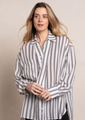 Jaydin Blouse - Egret Stripe