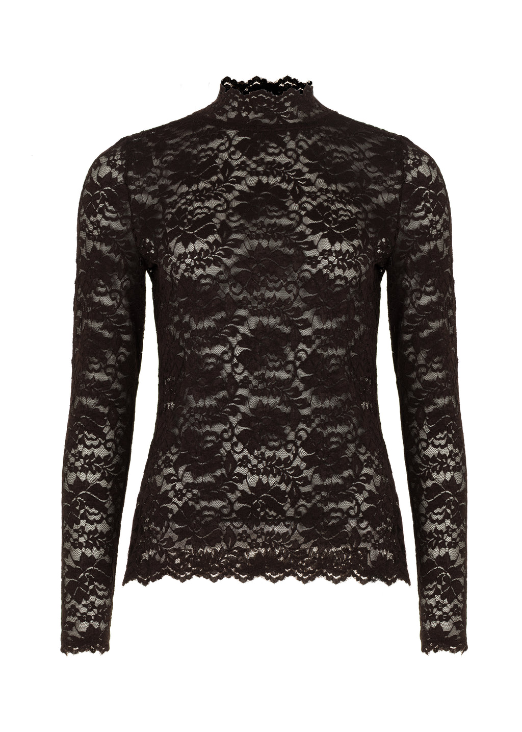 Jeanne Lace Top - Cacao