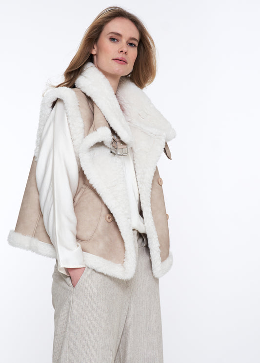 Karela Bodywarmer Biscuit