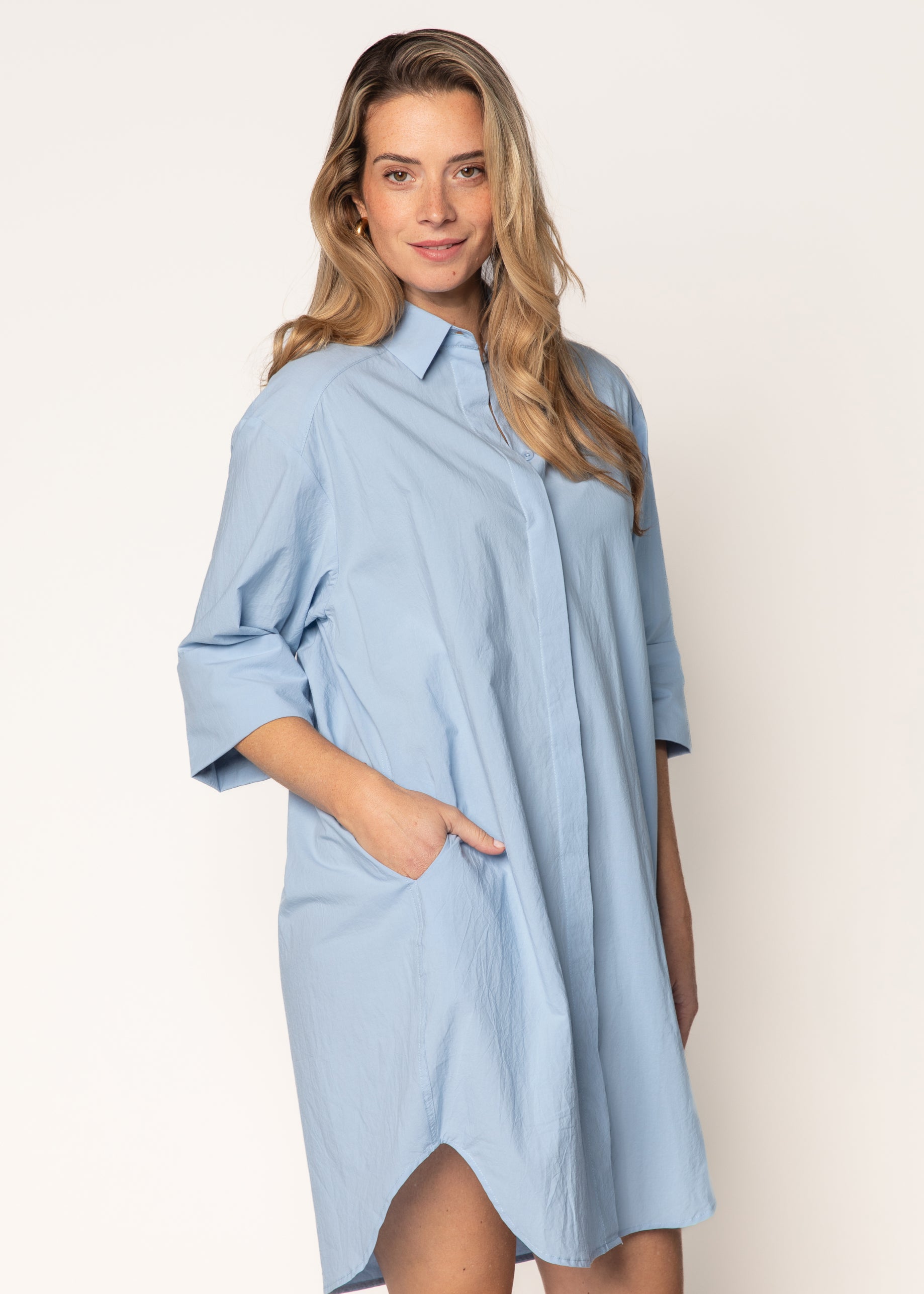 Leticia Dress LS Sky Blue