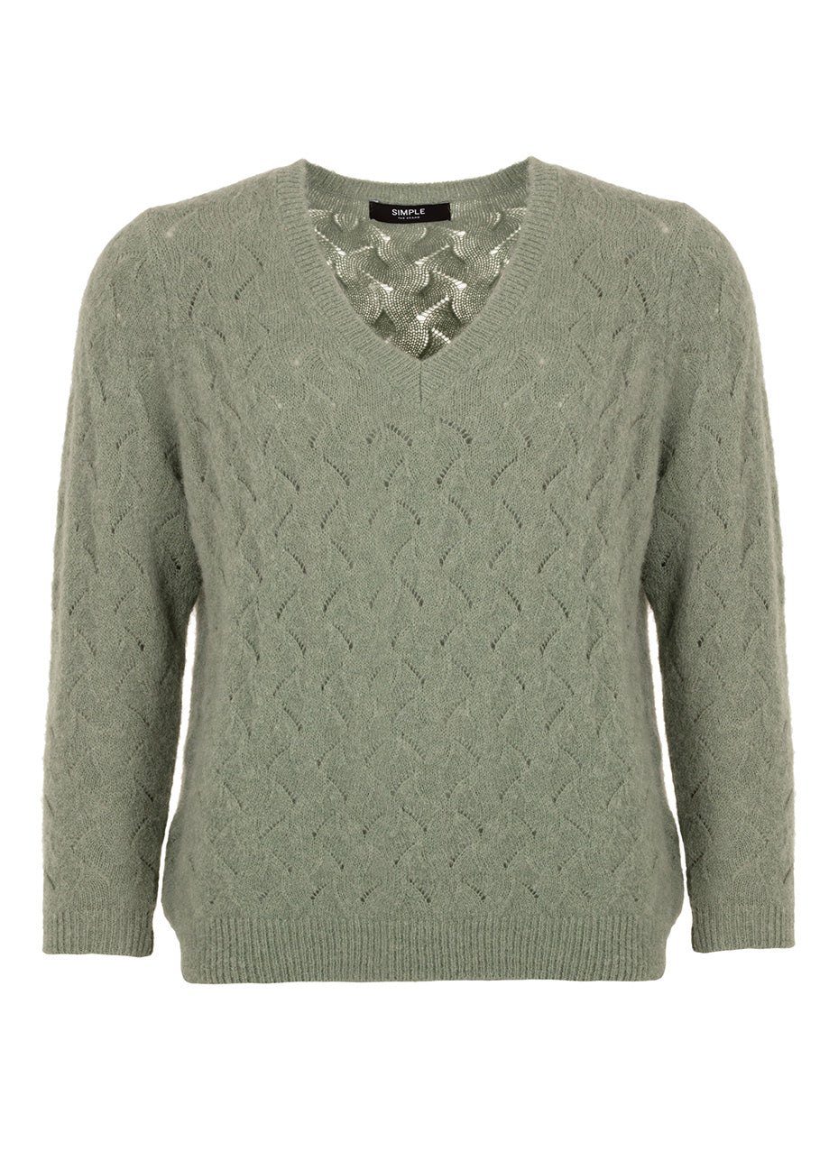 Ladis Sweater Stone Green