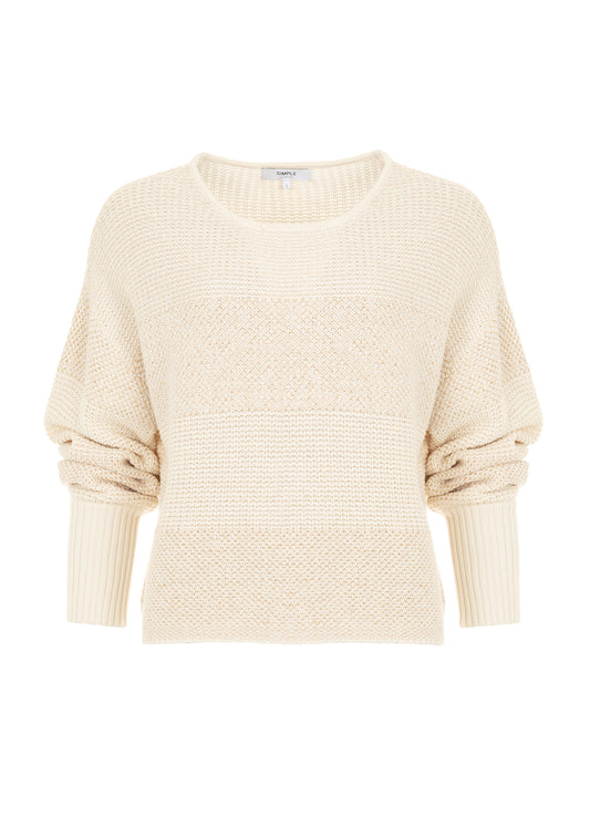 Lagos Knitt Pull Egret-Irish Cream