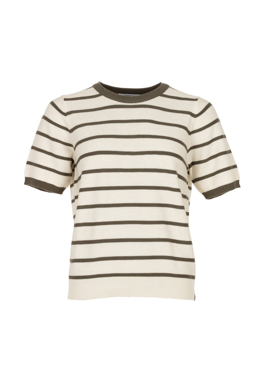 Lenka SS Top Ecru White