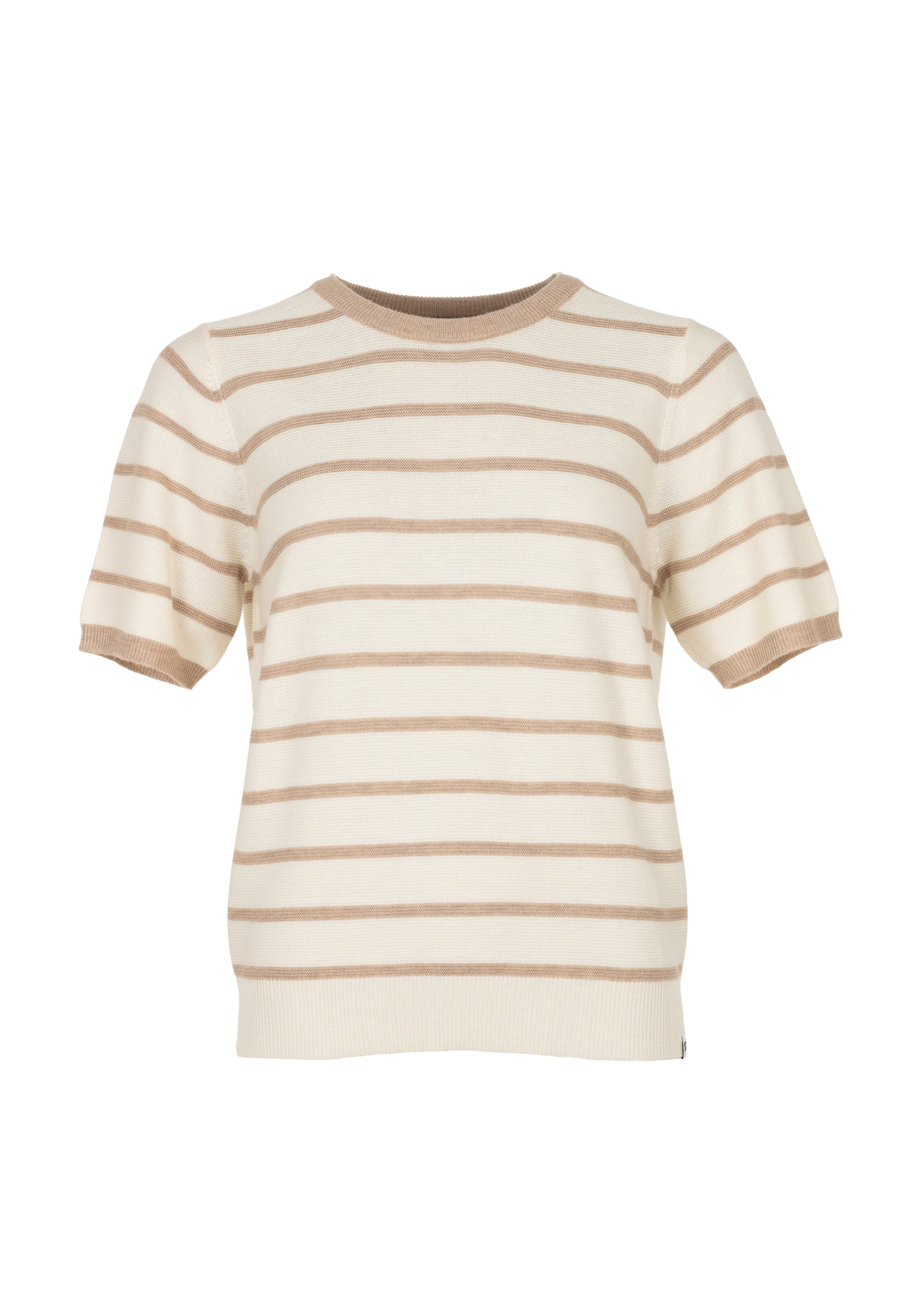 Lenka SS Top Ecru White Taupe