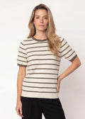 Lenka SS Top Ecru White