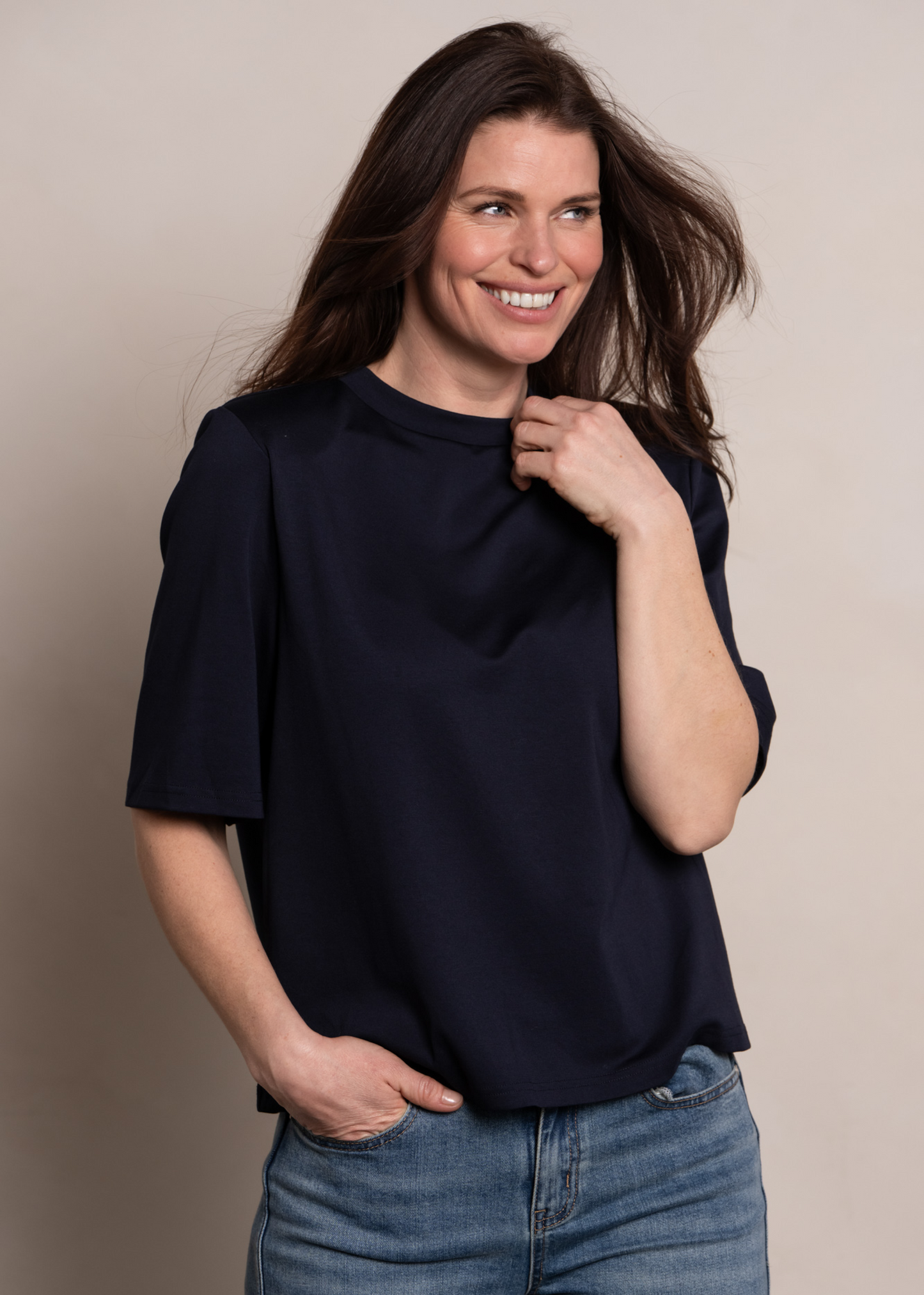 Lieve Top - Blue Black