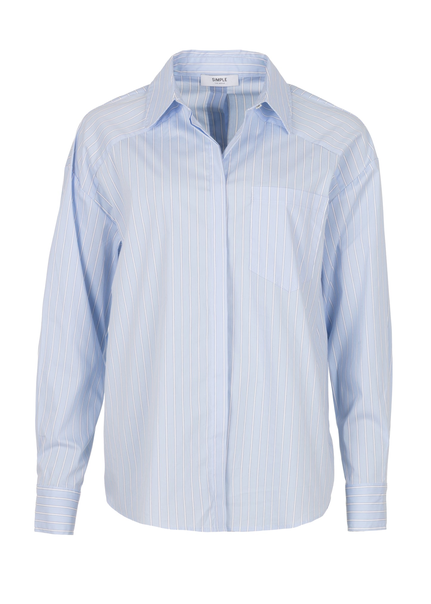 Lilly Blouse Ijs Blauw Streep