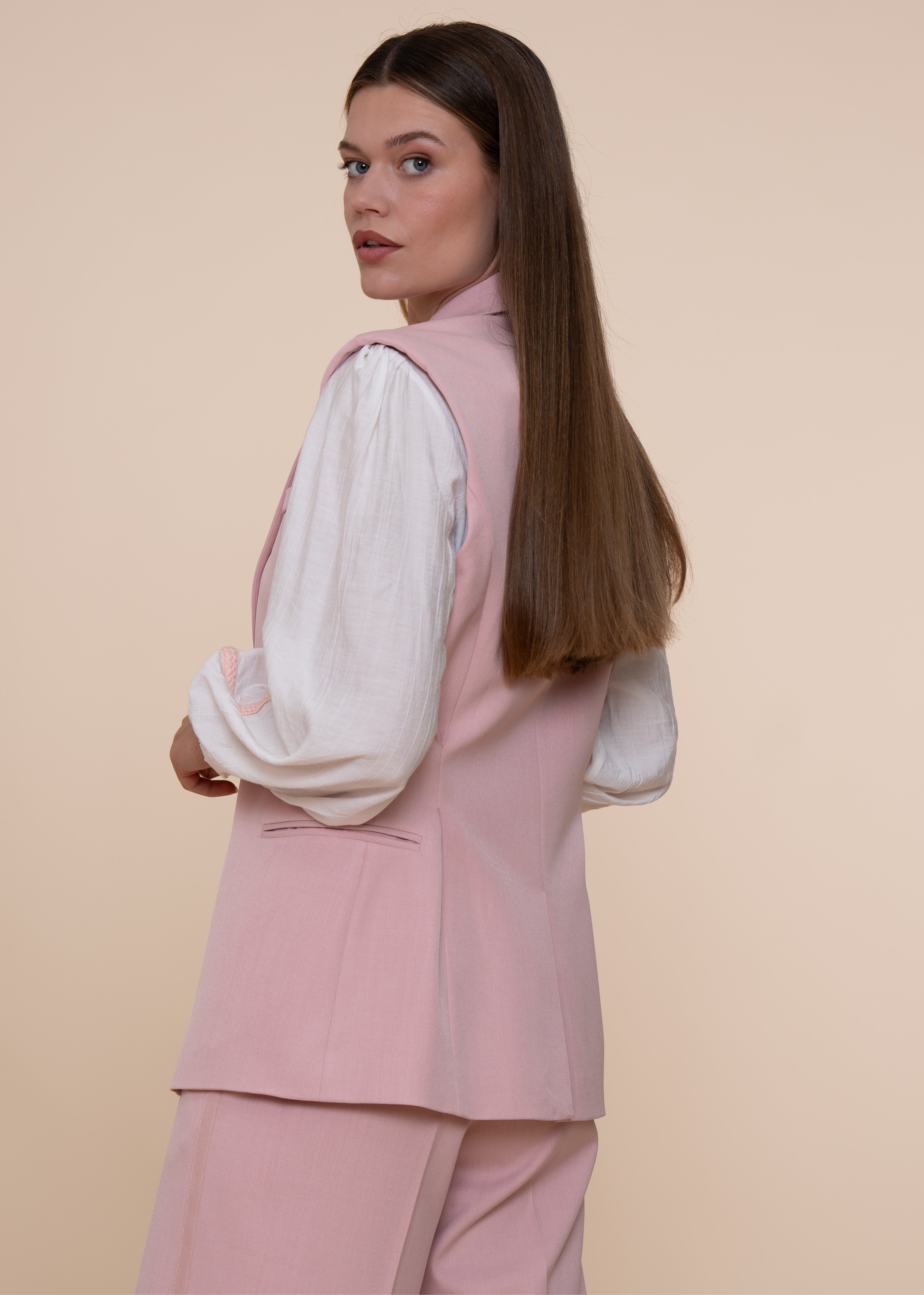 Kaisa Gilet Misty Rose