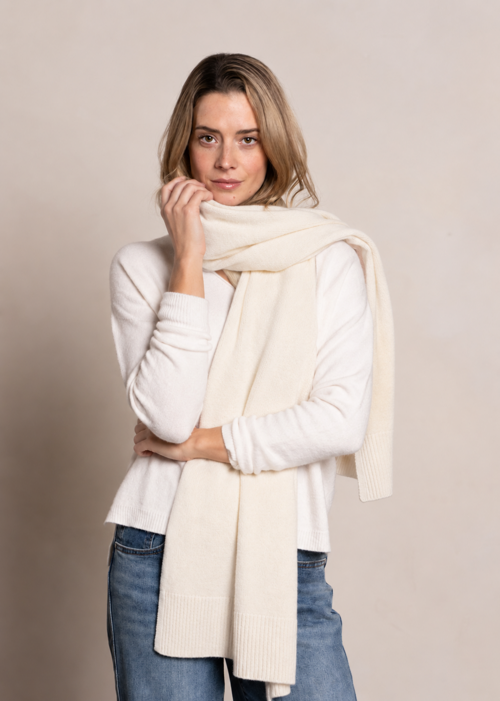 Magrit Scarf - Cream