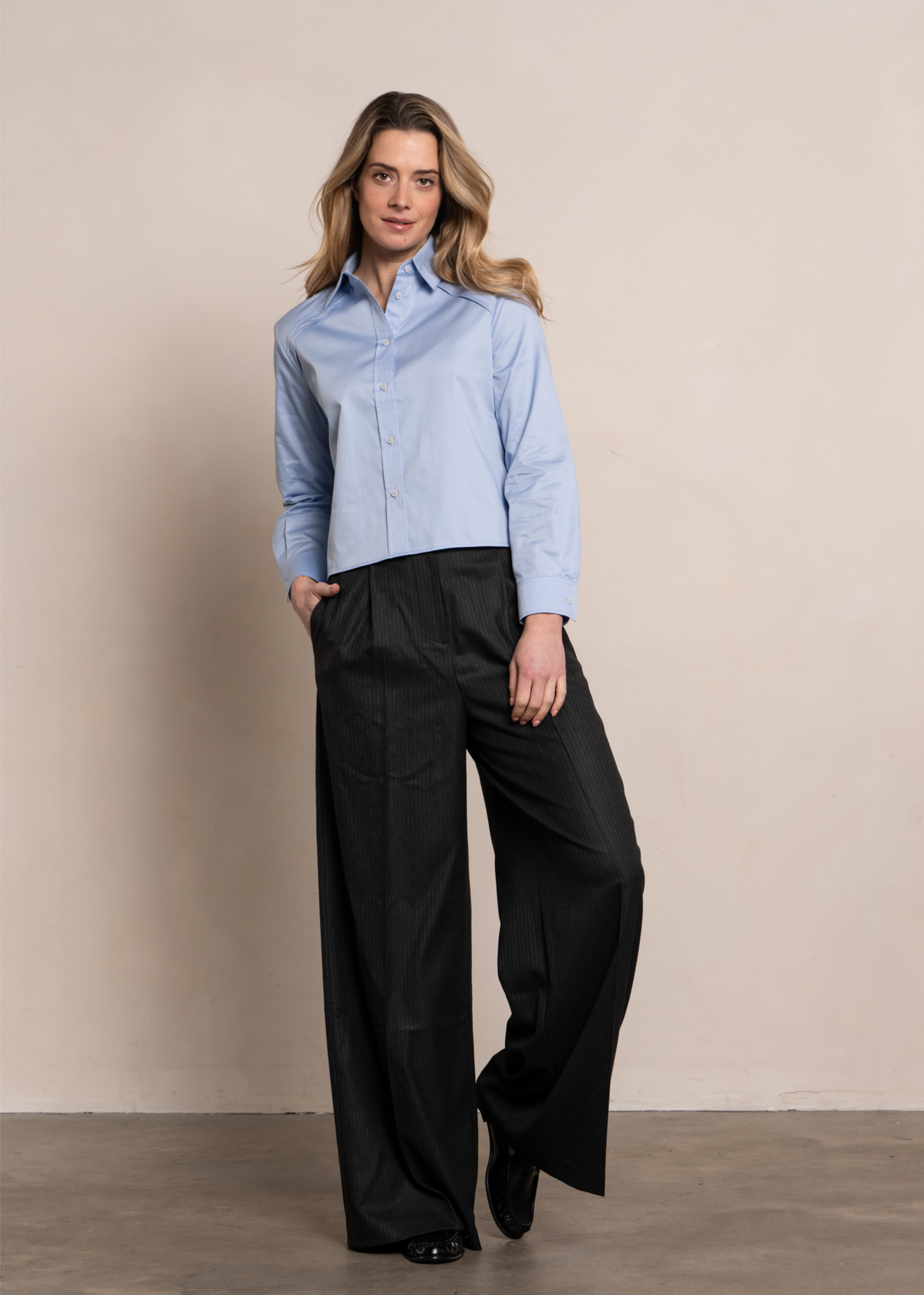 Marina Blouse - Ice Blue