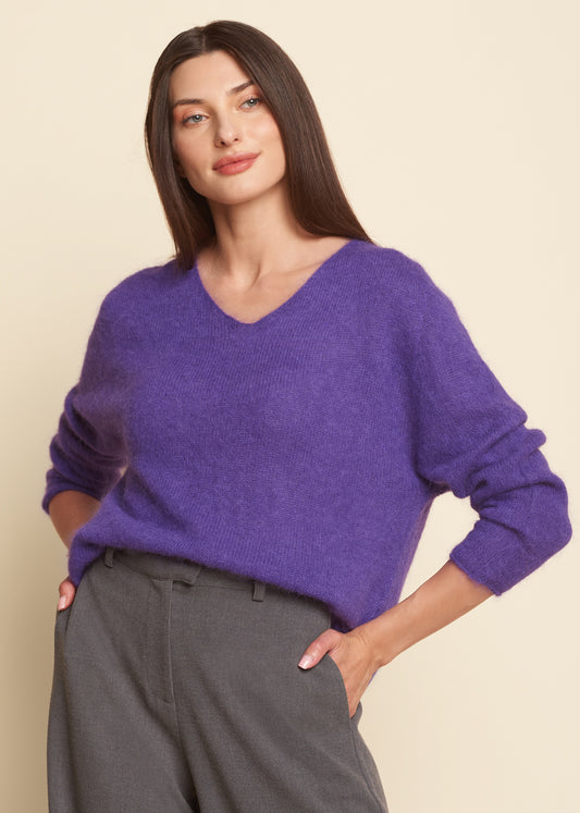 Hampton Sweater Purple Opulence