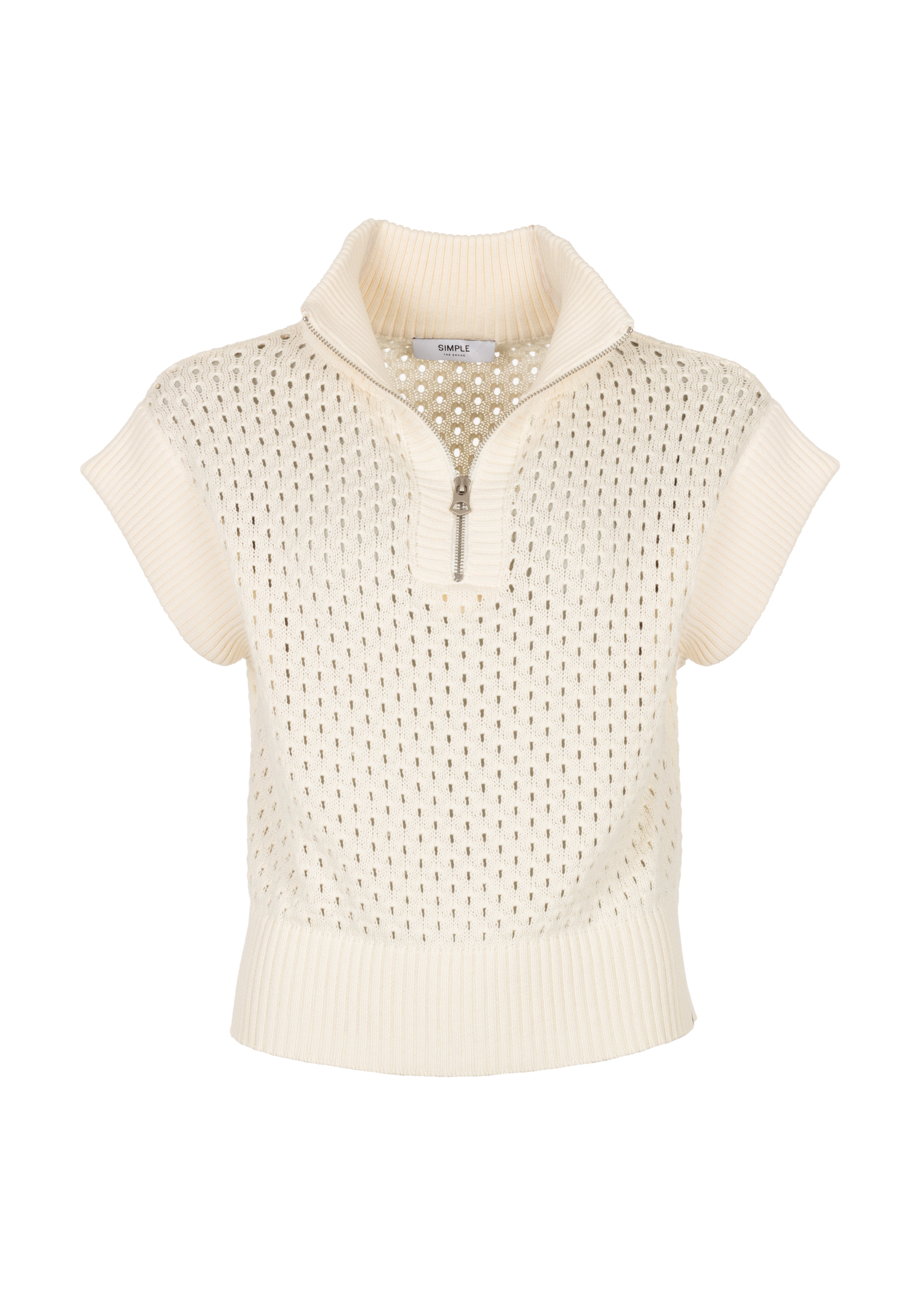 Olly SS Top Ecru White