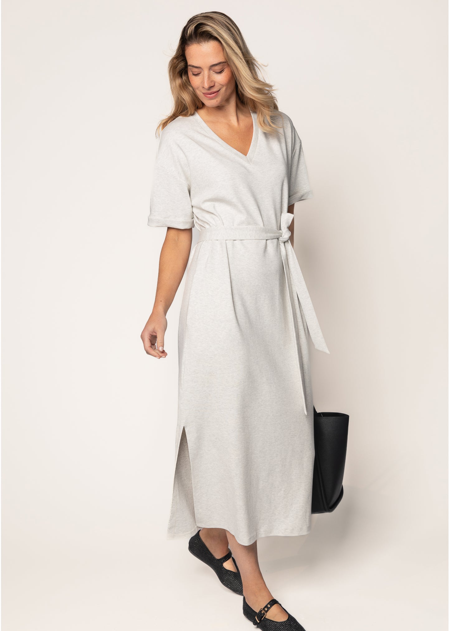 Pauly Dress Grey Melange