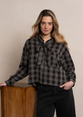 Rehana Blouse - Black Check
