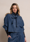 Rehana Blouse - Blue Indigo