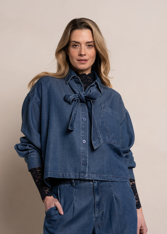 Rehana Blouse - Blue Indigo