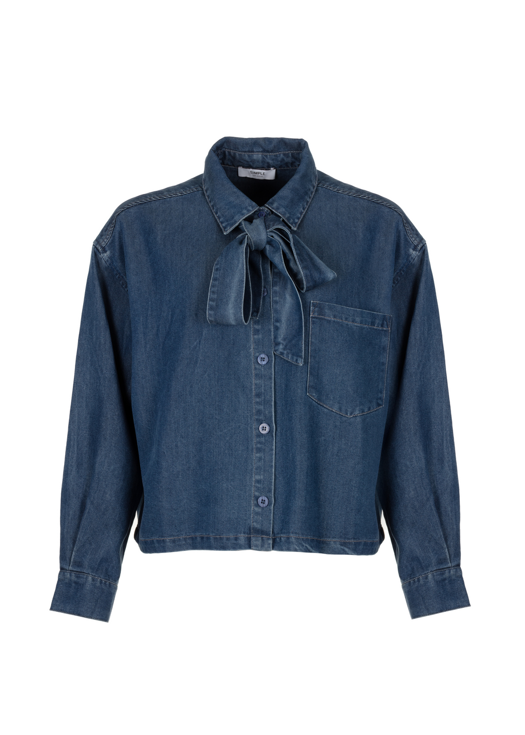 Rehana Blouse - Blue Indigo