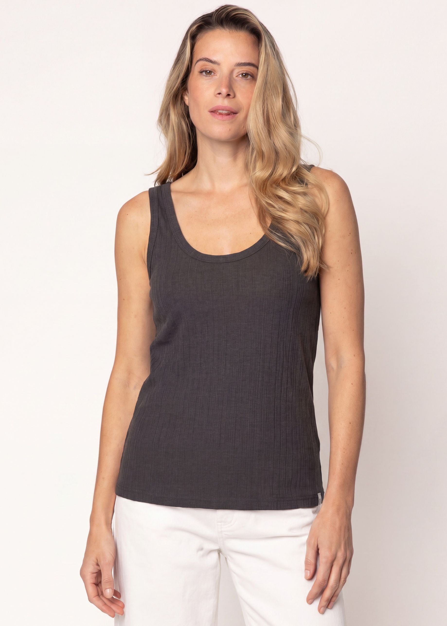 Ribby Tanktop Graphite