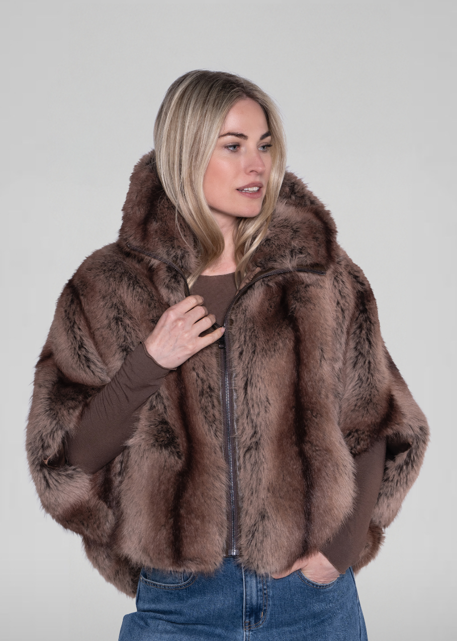 Romie Faux Fur - Cacao