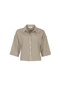 Salita Blouse Egret Olivine