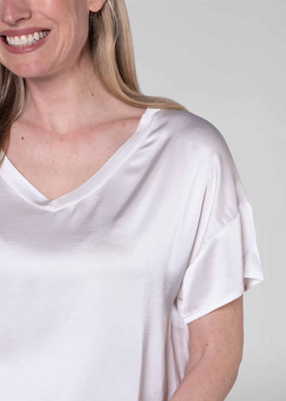 Sally T-shirt Ecru White
