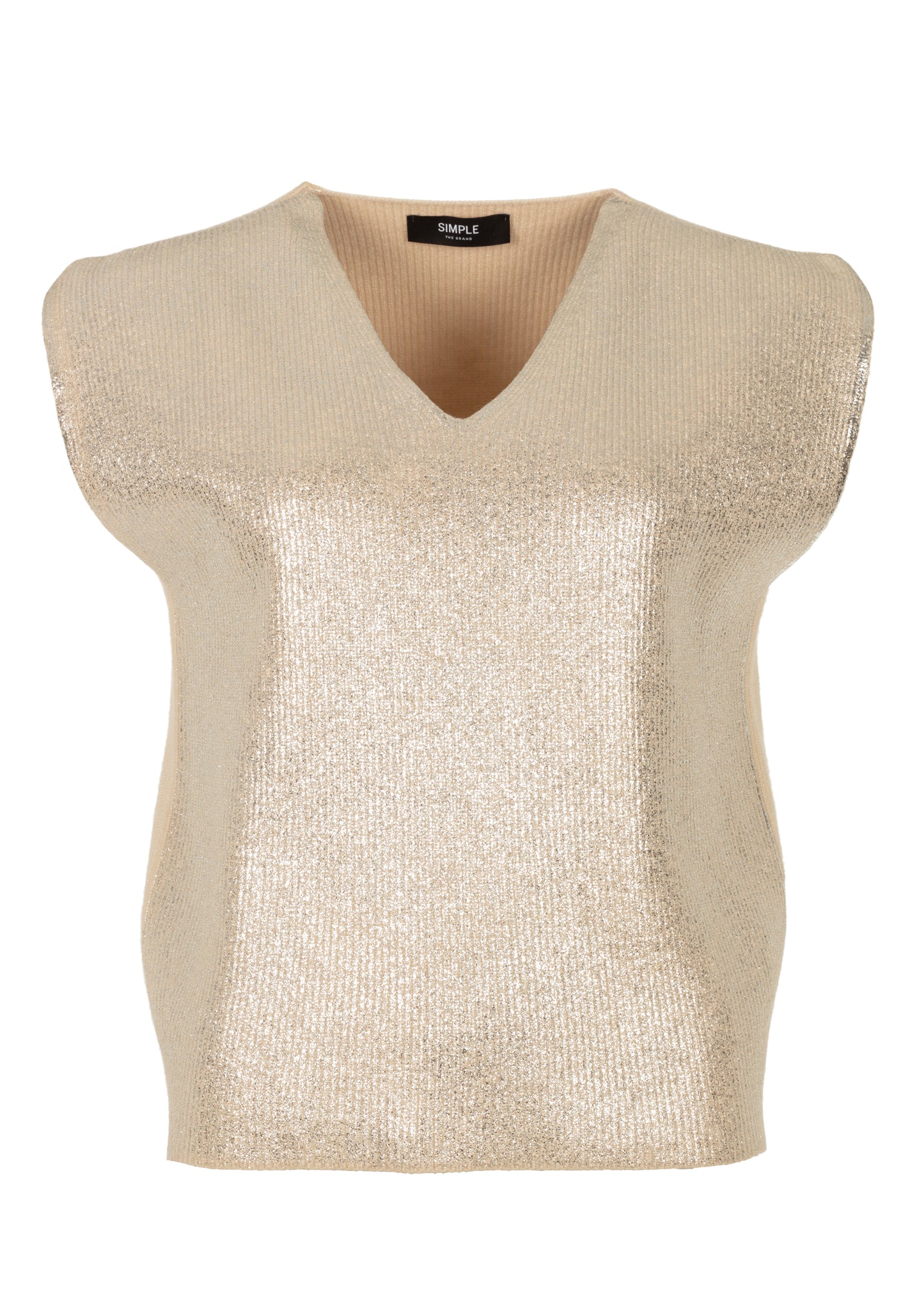 Spletta Top Beige Silver