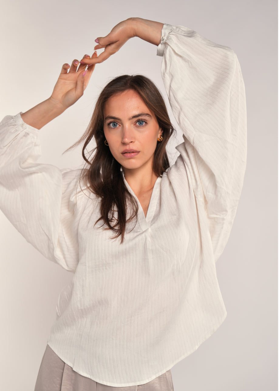Chloe Blouse Ecru White