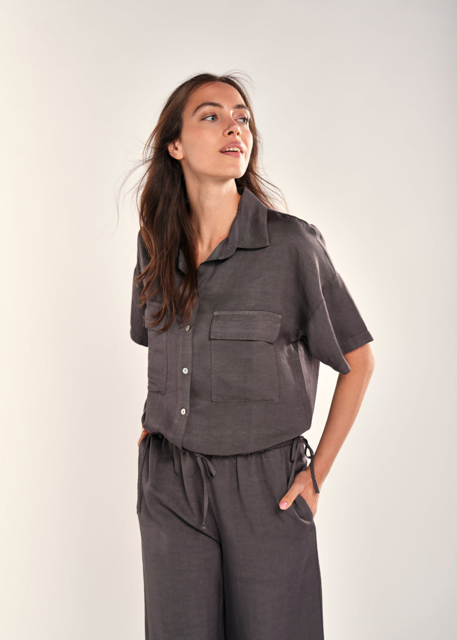 Costa Blouse Graphite