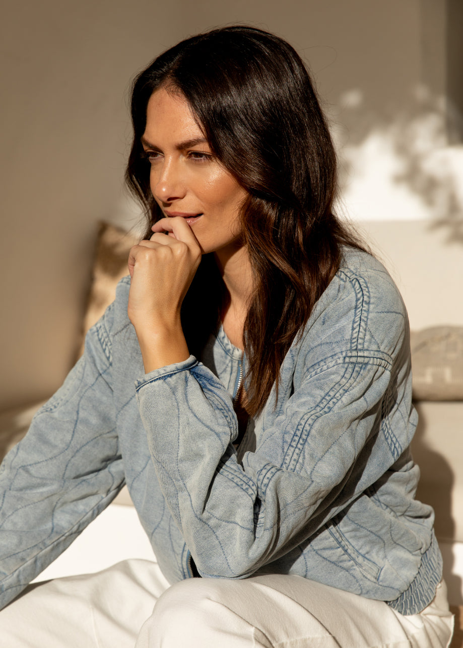 Davey Jacket Sun Faded Blue