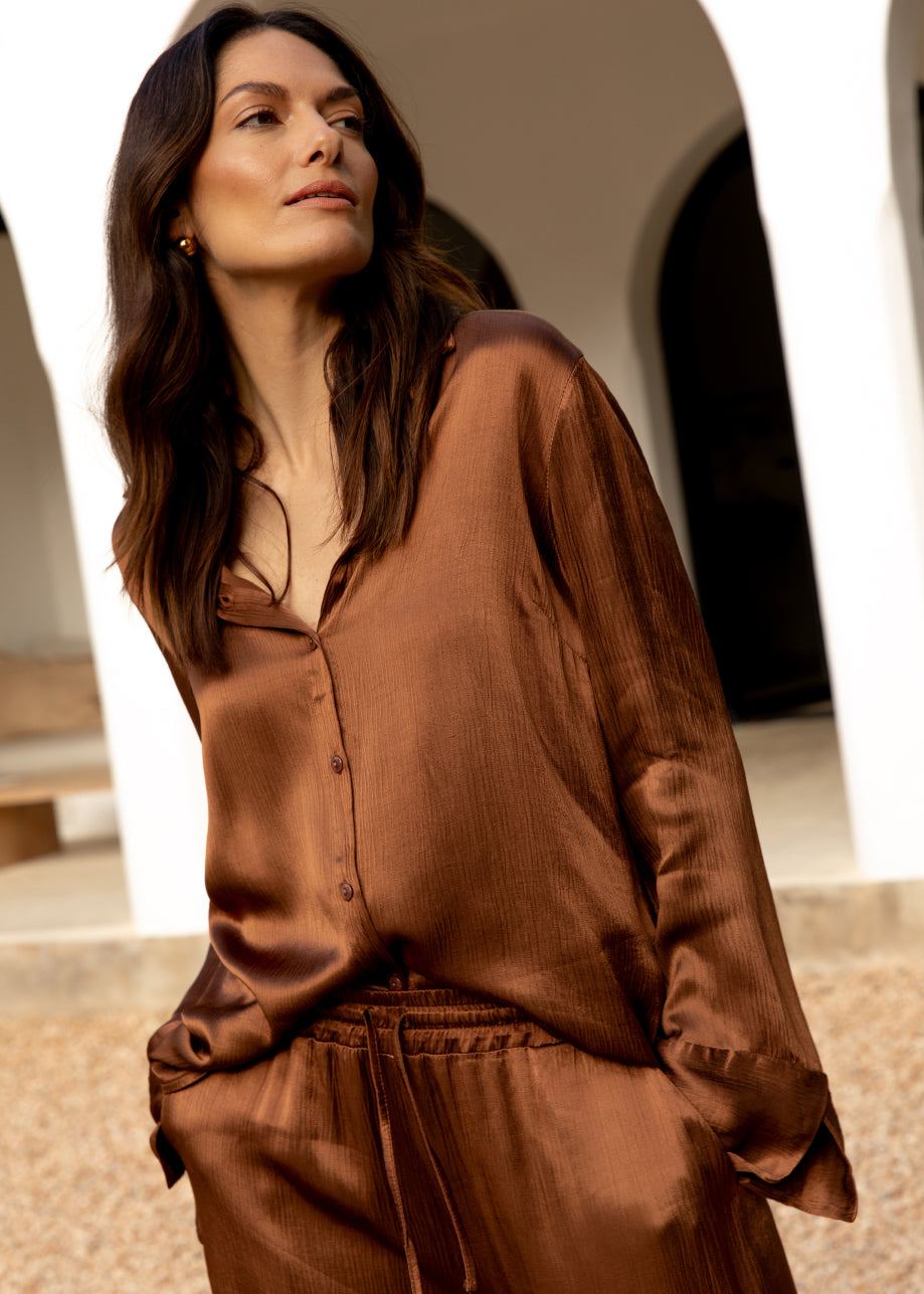Decrum Blouse Mocca