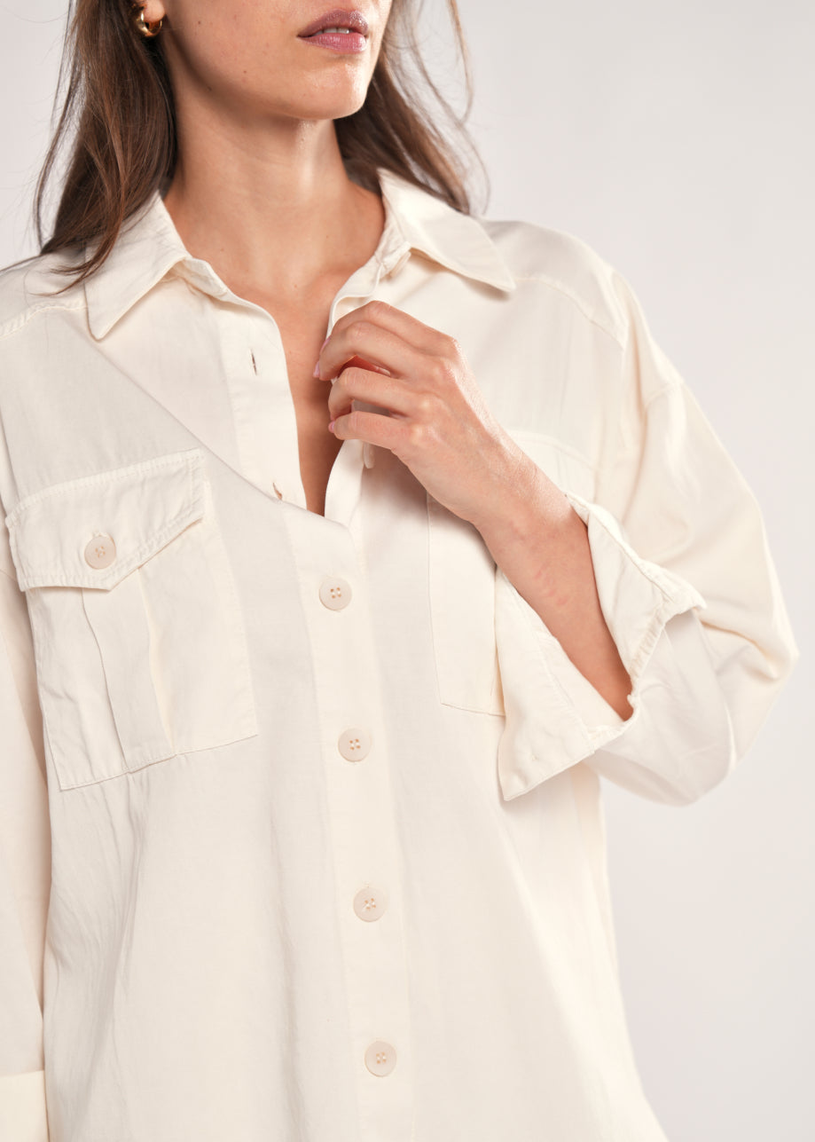 Kay Blouse Ecru White