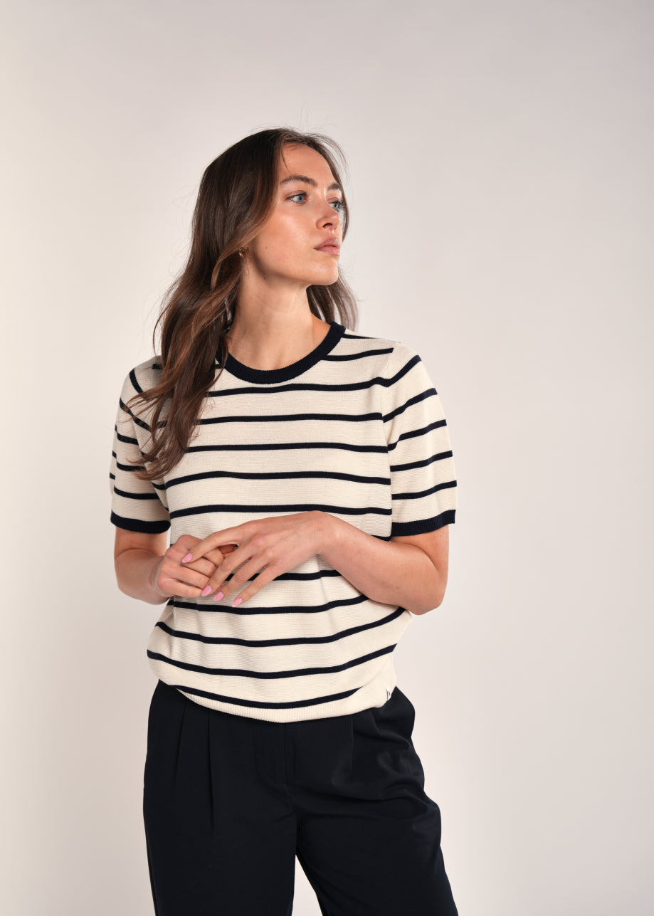 Lenka SS Top Egret Navy 