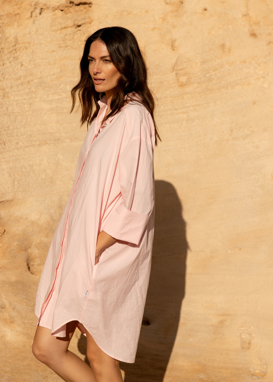 Leticia Dress LS Pastel Pink