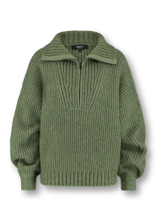 Nova Sweater Burnt Olive Melange