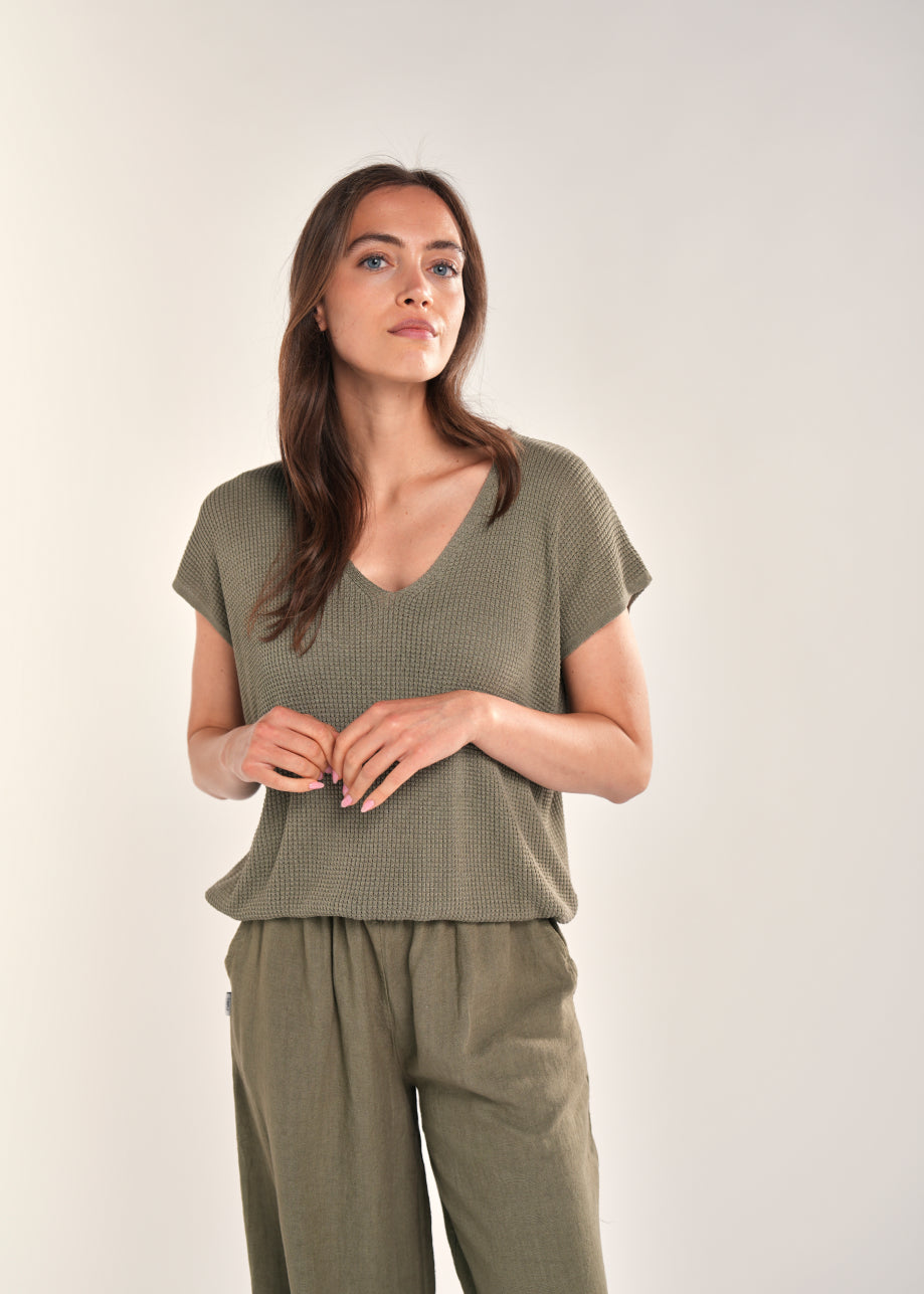 Rumer Top Dusty Green