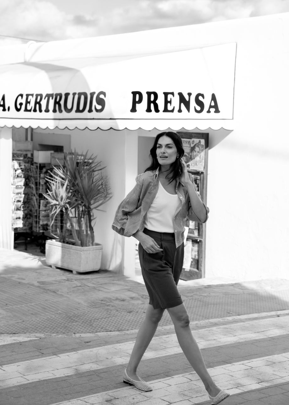 Salita Blouse Egret Olivine