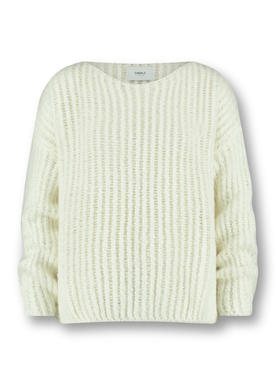 Simple white outlet sweater