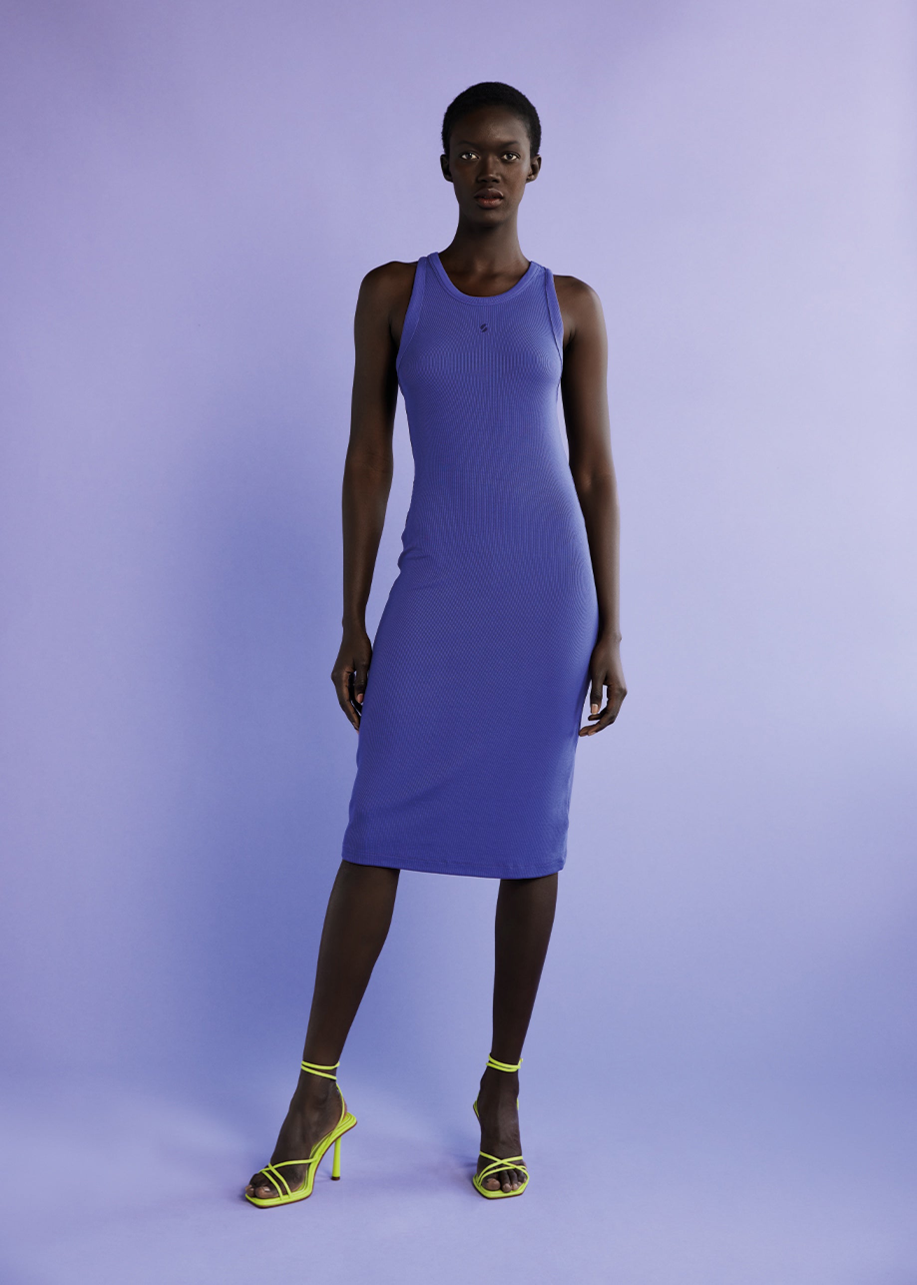 Beatrix Dress - Purple - Front - Dress - Simple