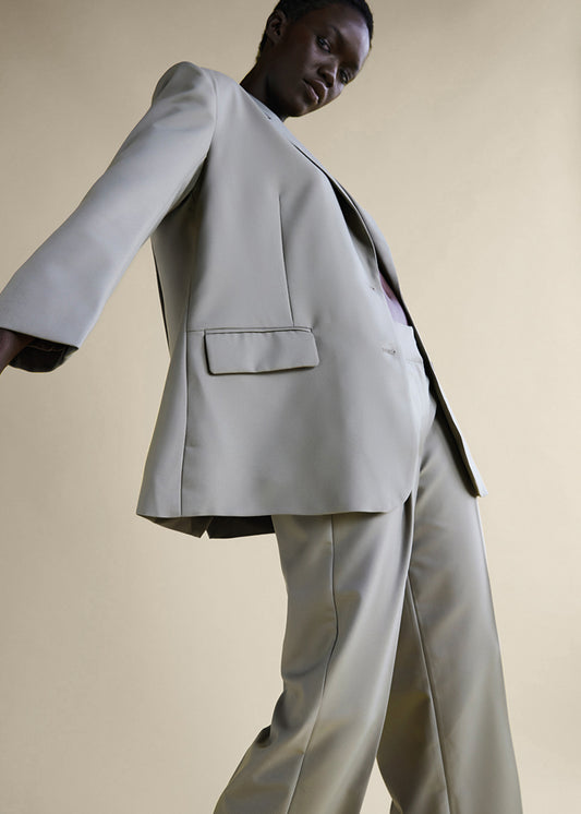 Finlee Blazer - Slate Green - Low - Blazer - Simple