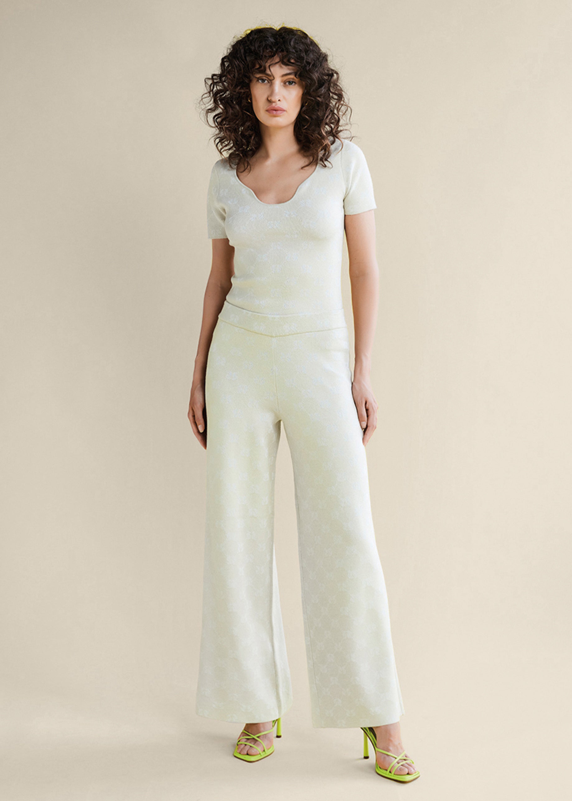 Phebe Slate - Yellow - Front - Shirts - Simple